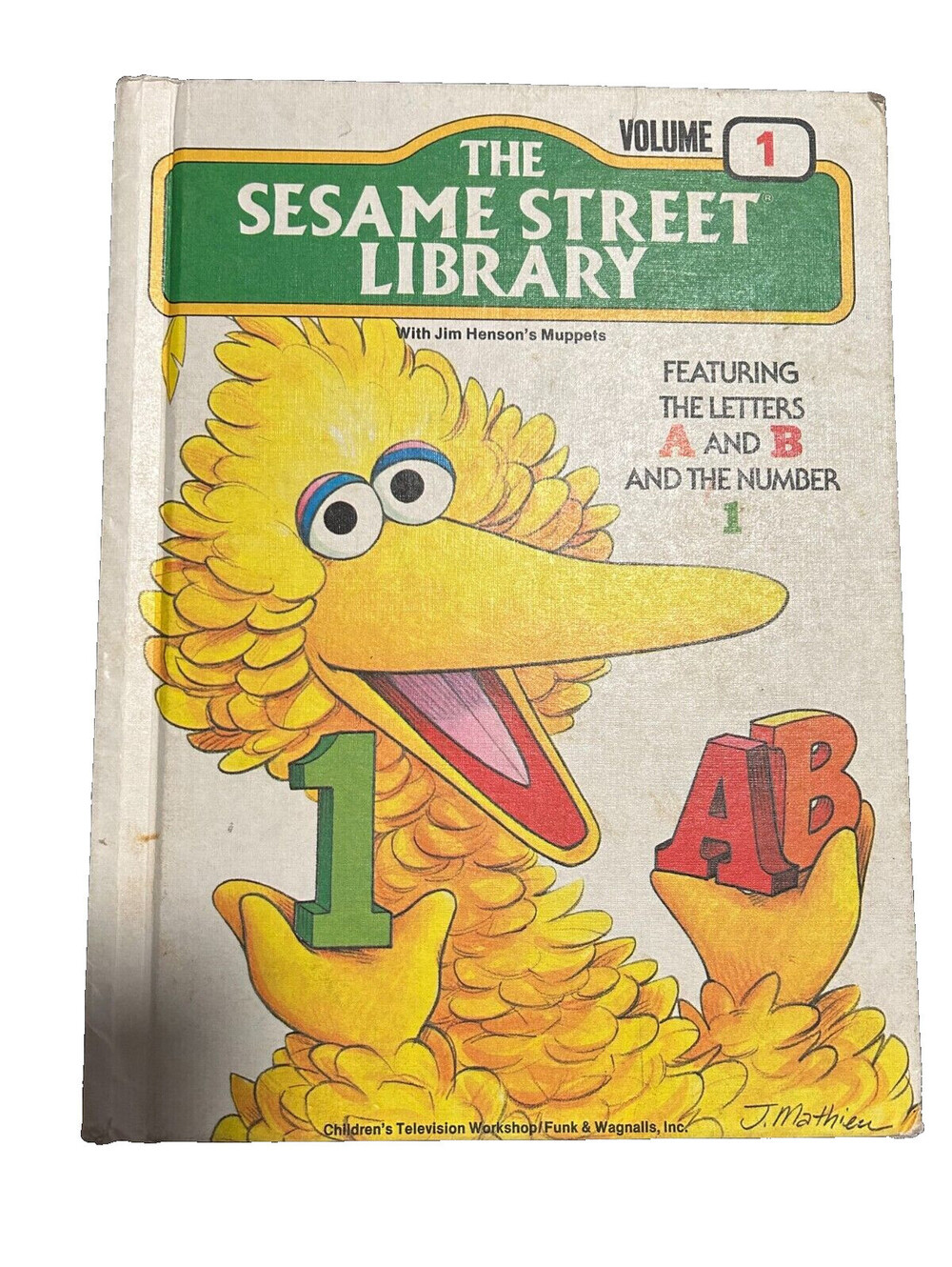 The Sesame Street Library Volume 1 1970's Hardcover Vintage Book